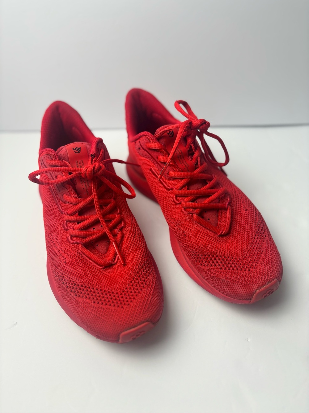 RUDIS Journey Men's Red Breathable Knit Running Wrestling Sneakers